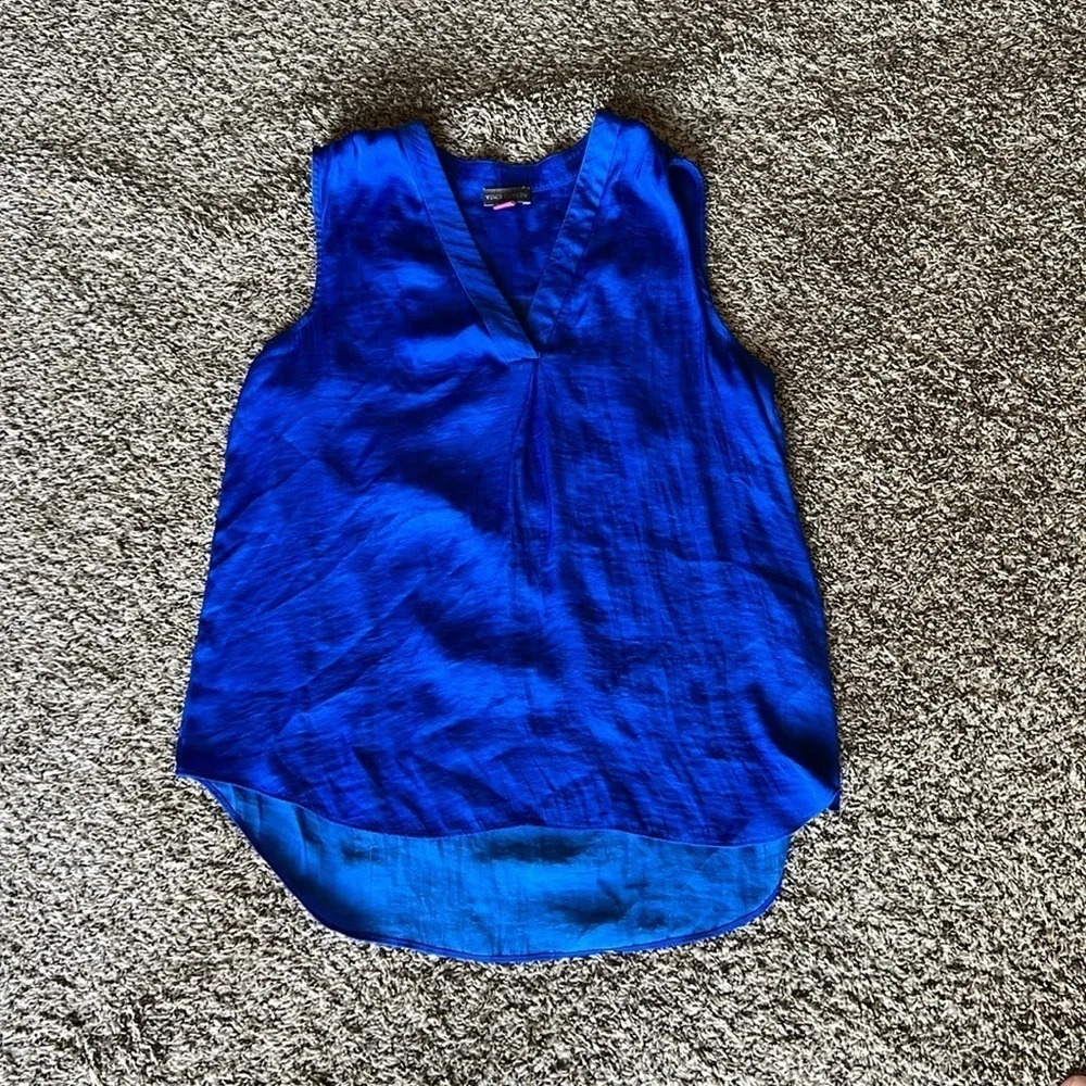 Vince Camuto Royal Blue Sleeveless V-Neck Tank
